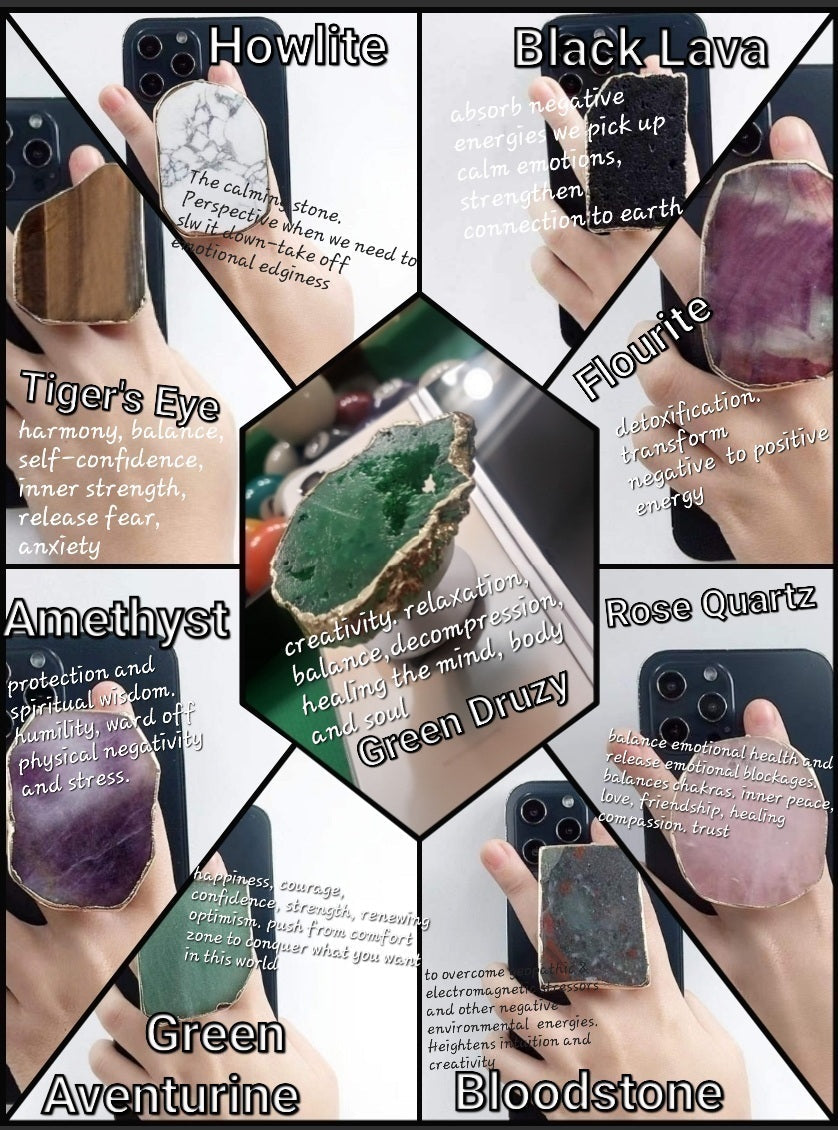 Authentic Genuine Crystal Gemstone PopSocket Phone Grips | 🔥Free Shipping |